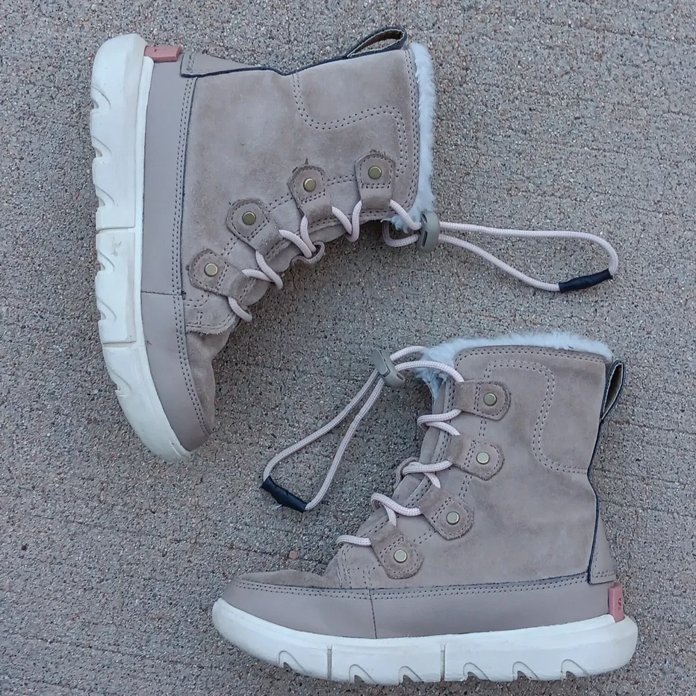 Sorel Explorer II Joan Suede Leather Kids Boots